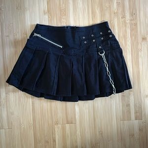 **MODIFIED Vintage Tripp NYC Chain Zipper Skirt Sz XS